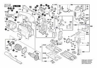 BOSCH Exzenterzahnrad | Ersatzteile für GST 135 BCE | 2606320101