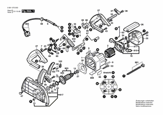 BOSCH Sechskantmutter DIN 985-M 5-8-A | Ersatzteile für GKS 68 B | 2915061003