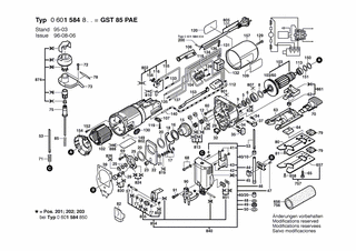 BOSCH Schalter | Ersatzteile für GST 85 PAE | 2607200674