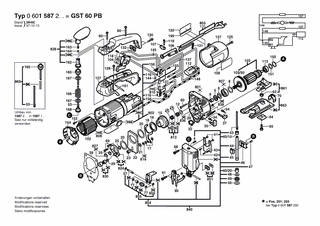 BOSCH Schutzvorrichtung | Ersatzteile fr GST 60 PB | 2601322021