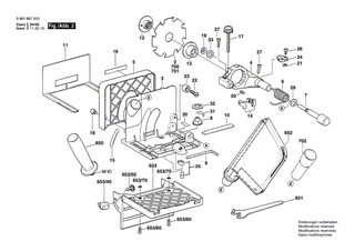 BOSCH Firmenschild SCHATTENSEITE | Ersatzteile für GUF 22 A | 1601110481