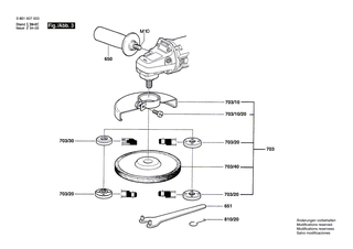 BOSCH Sechskantmutter M7, SW10 | Ersatzteile f�r GUF 22 A | 1603300016