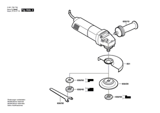 BOSCH Aufnahmeflansch 5/8-FL+B | Ersatzteile fr 1706 A | 3603340501