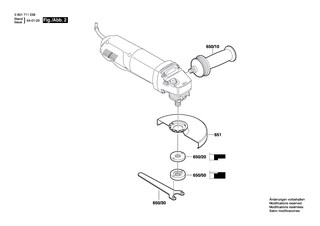 BOSCH Lagerflansch  110-125 MM | Ersatzteile fr 1711 | 1607000347