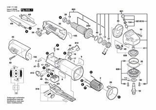 BOSCH Warnschild | Ersatzteile fr 1711 | 1601118C45