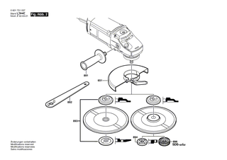 BOSCH Ausgleichscheibe 0,1 MM DICK | Ersatzteile f�r GWS 20-180 | 1600190022