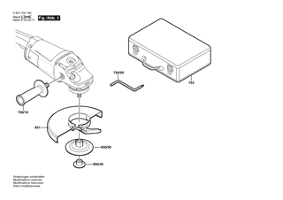 BOSCH Typschild | Ersatzteile fr 1752 G7 | 160111A3H3
