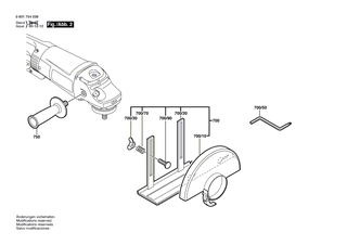 BOSCH Zusatzhandgriff M14x1,5 MM SCHWARZ | Ersatzteile für 1754 | 2602025075