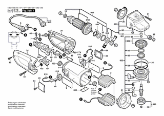 BOSCH Motorgehäuse BLAU | Ersatzteile für GWS 25-230 S | 1605108190