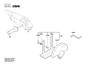BOSCH Netzanschlussleitung USA/CDN 2,15m 2 x 2,08mm SJ 14/2 | Ersatzteile fr 1757 | 1604460133