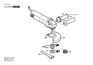 BOSCH Zusatzhandgriff M10, Ø37x115 MM ANTIVIBRATION | Ersatzteile für GWS 7-125 | 1602025031