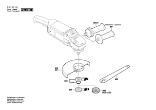 BOSCH Halteklammer | Ersatzteile für GWS 20-180 | 1601334009