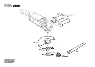 BOSCH Rillenkugellager | Ersatzteile für GWS 20-230 H | 1600905028