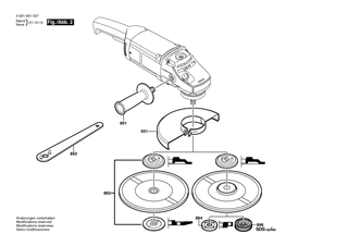 BOSCH Schleifspindel | Ersatzteile f�r GWS 21-180 H | 160312305U