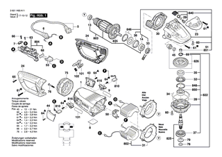BOSCH Gummiring | Ersatzteile f�r GWS 22-180 LVI, GWS 22-230 LVI - 1600206037