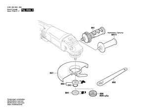 BOSCH Getriebegehäuse | Ersatzteile für GWS 24-230 JB | 1607000C03