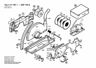 BOSCH Drucktaste | Ersatzteile für GSF 100 A - 1600591016