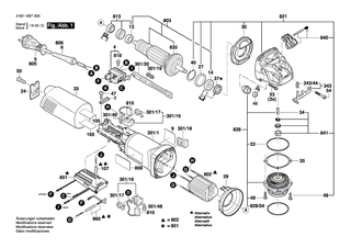 BOSCH Luftleitring | Ersatzteile für GEB 1000 CE, OSB 1020 CE - 1600591025