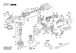 BOSCH Tlle | Ersatzteile fr GWS 20-230JH, GWS 2030 H - 1600703037