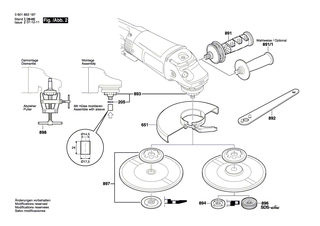 BOSCH Getriebegeh�use | Ersatzteile f�r GWS 24-180 BX | 1607000C03