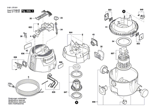 BOSCH Schlauchhalter | Ersatzteile für GAS 15 L, GAS 1200 L - 1600A000KP
