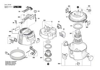 BOSCH Luftführung | Ersatzteile für GAS 15 L, GAS 1200 L - 1600A000PD