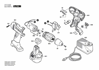 BOSCH Ein/Aus-Schalter | Ersatzteile fr 32609 | 2607200461
