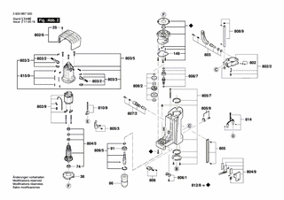 BOSCH Gestänge | Ersatzteile für PBD 40 - 1600A000UF