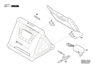 BOSCH Stromversorgung EU | Ersatzteile f�r GML 10,8 V-LI, GML SoundBoxx - 1600A000ZT