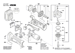 BOSCH Abdeckkappe | Ersatzteile für GWS 18 V-LI, GGS 18 V-LI - 1600A001PY