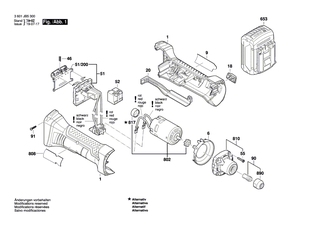 BOSCH Abdeckkappe | Ersatzteile für GWS 18 V-LI, GGS 18 V-LI - 1600A001PY