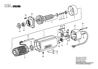BOSCH Typschild | Ersatzteile für Hf-Bohrmaschine, GR.57 - 1601106002