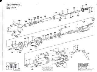 BOSCH Typschild | Ersatzteile für Hf-Bohrmaschine, GR.57 - 1601106002