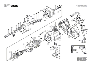 BOSCH Klebeschild | Ersatzteile für SHO 160, Bohrmaschine - 1601110046