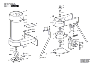 BOSCH Klebeschild | Ersatzteile für SHO 160, Bohrmaschine - 1601110046