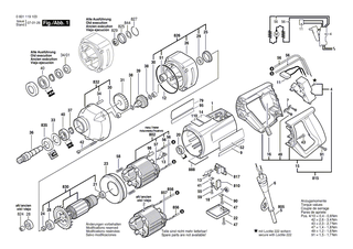 BOSCH Klebeschild | Ersatzteile für SHO 160, Bohrmaschine - 1601110046