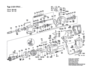 BOSCH Klebeschild | Ersatzteile für SHO 160, Bohrmaschine - 1601110046