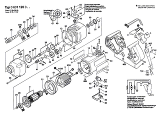 BOSCH Klebeschild | Ersatzteile für SHO 160, Bohrmaschine - 1601110046