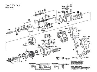 BOSCH Klebeschild | Ersatzteile für SHO 160, Bohrmaschine - 1601110046