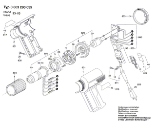 BOSCH Firmenschild | Ersatzteile f�r PHG 530-2 - 1601118060