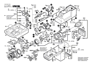 BOSCH Klebeschild | Ersatzteile fr AXT 1800, AXT 2200 - 1601118916