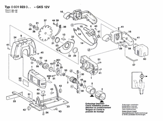 BOSCH Rillenkugellager | Ersatzteile fr GKS 12 V | 3600905038