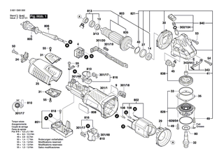 BOSCH Typschild | Ersatzteile f�r GWS 12-125, GWS 13-125 CI - 1601118K95