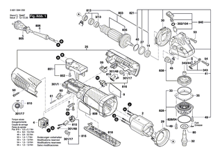 BOSCH Typschild | Ersatzteile fr GWS 9-115 P, GWS 9-125 P - 1601118L30
