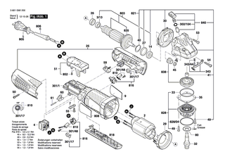 BOSCH Typschild | Ersatzteile fr GWS 11-125 P, GWS 12-125 CIEPX - 1601118L31