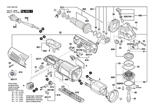 BOSCH Typschild | Ersatzteile fr GWS 11-125 P, GWS 12-125 CIEPX - 1601118L31