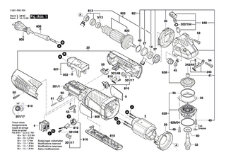 BOSCH Typschild | Ersatzteile für GWS 11-125 P, GWS 12-125 CIEPX - 1601118L31