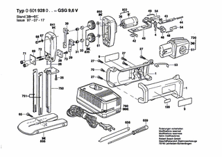 BOSCH Führungsleiste 130 MM, T42A | Ersatzteile für GSG 9,6 V | 2608135020