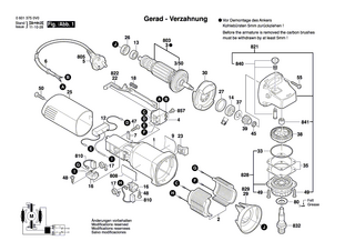 BOSCH Typschild | Ersatzteile für GWS 600 - 160111A19Z