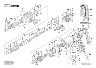 BOSCH Spannbügel | Ersatzteile für GBH 2-22 S, GBH 2-22 E - 1601329040